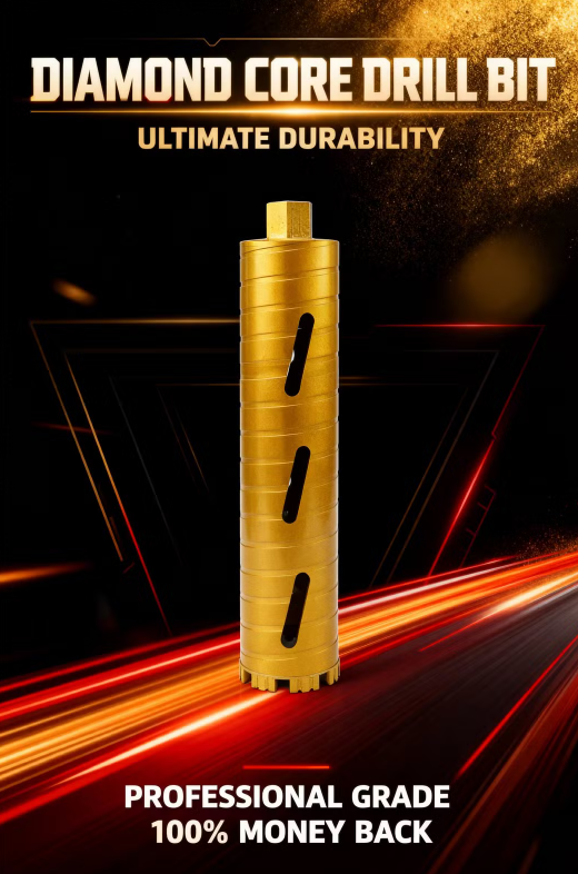 Sharpened Abrasion-Resistant Diamond Core Drill Bit for Reinforced Concrete/Metal - HVAC & AC Installation Hole Making(图1) image.png